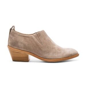 Rag & Bone Thompson suede leather western style ankle boots taupe gray 36
